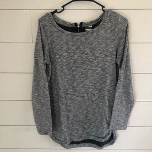 Long tunic shirt with zip back - sz m